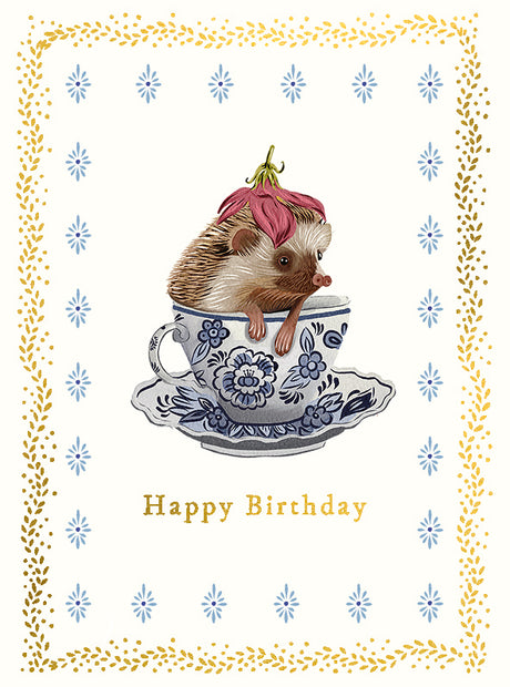 Card, Birthday, Happy Birthday Hedgehog