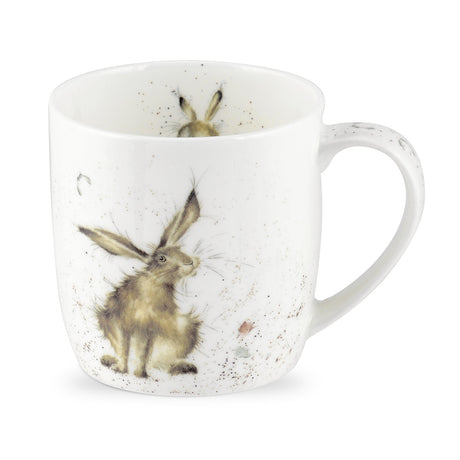 Wrendale Mug , Hare Brained Rabbit 14oz