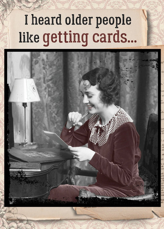 Card, Birthday;  I heard older people