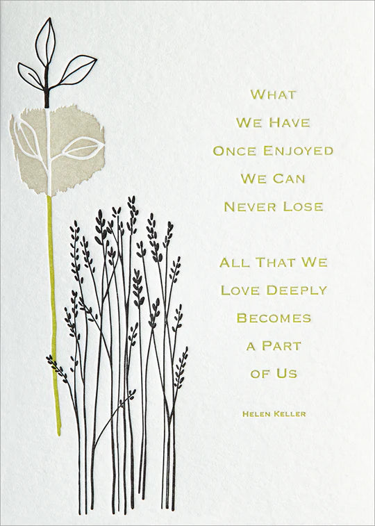 Card, Sympathy; Sympathy