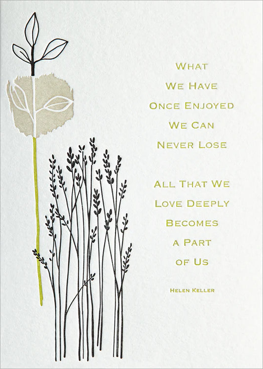 Card, Sympathy; Sympathy