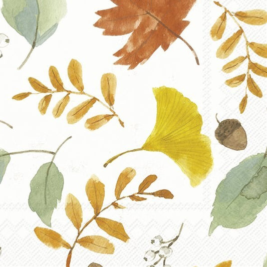 Napkin, Harvest Leaves,  Luncheon