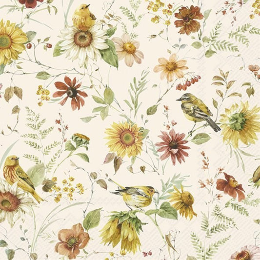 Napkin, Late Summer Beauties,  Luncheon