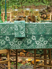 Tablecloth, April Cornell, Kashmir Paisley Ivy RECTANGLE Tablecloth 60x90"