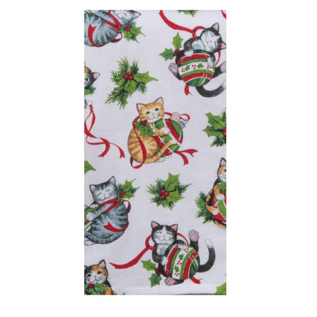 Tea Towel, Meowy Christmas Toss