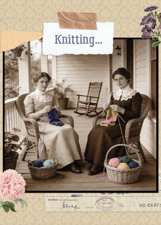 Card, All Occasion;  Knitting