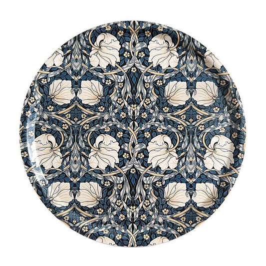 Tray, Koustrup & Co,  Morris Pimpernel Blue, Round