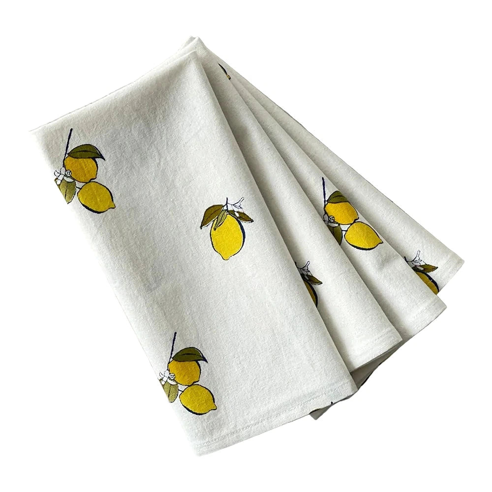 Napkin, Fabric, Lemons Motif, Set of 4