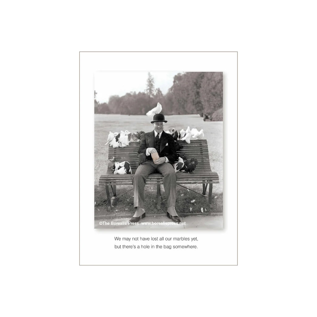 Card, Birthday;  Lost our marbles