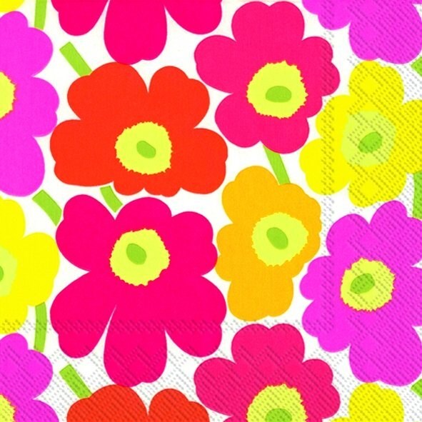 Napkin, Marimekko Mini Unikko,  Luncheon