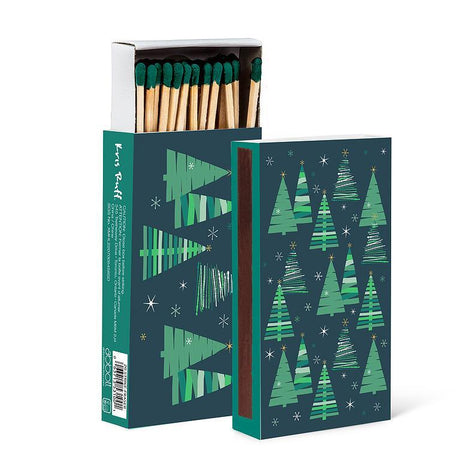 Candle Match Sticks - Retro Trees