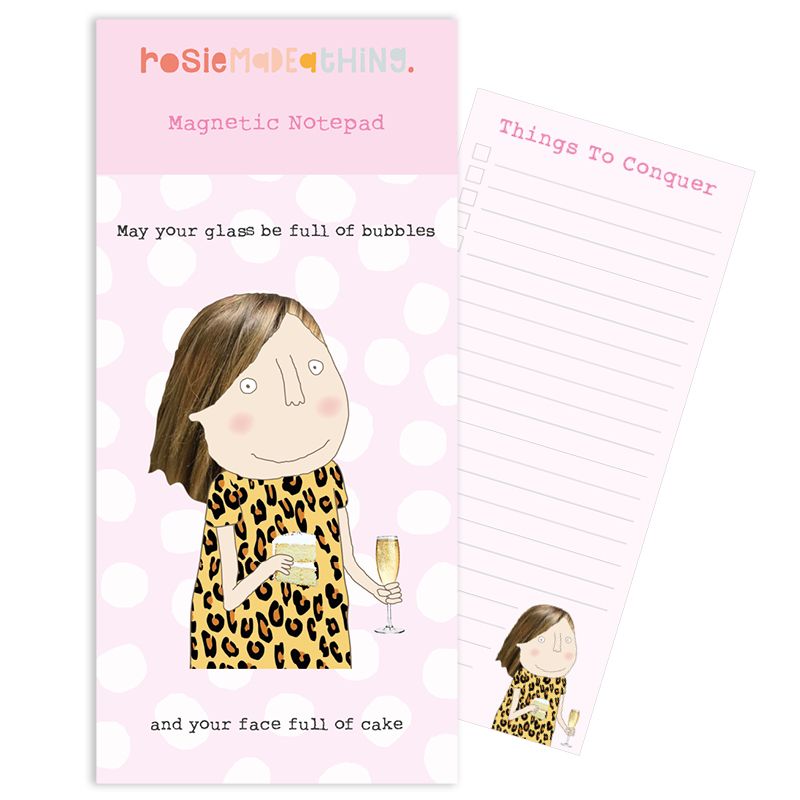 Note Pad with Magnet, May your glass...