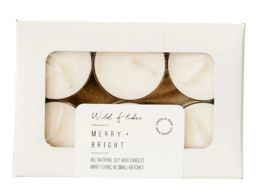 Wild Flicker, TeaLights,  Merry and Bright Soy Wax (Copy)