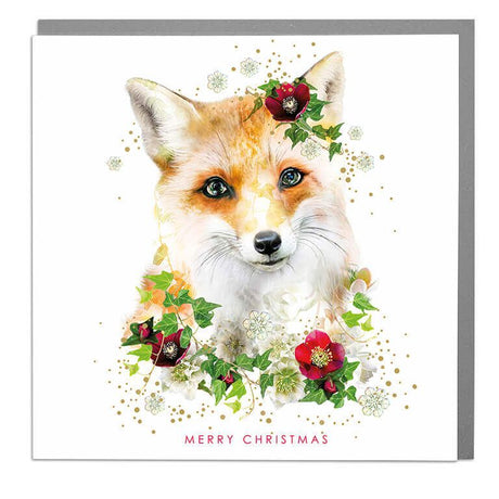 Card Christmas; Merry Christmas Fox