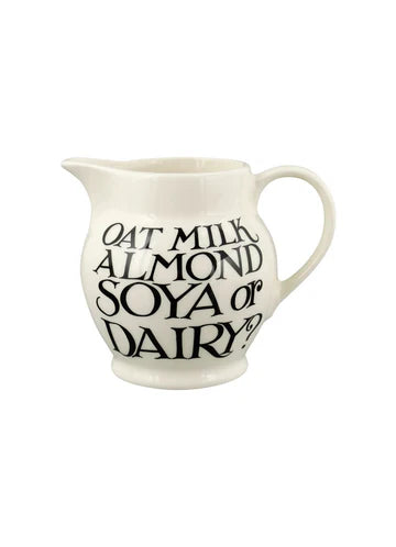 Emma Bridgewater 1/2 pint Jug - Black Toast Soya or Dairy