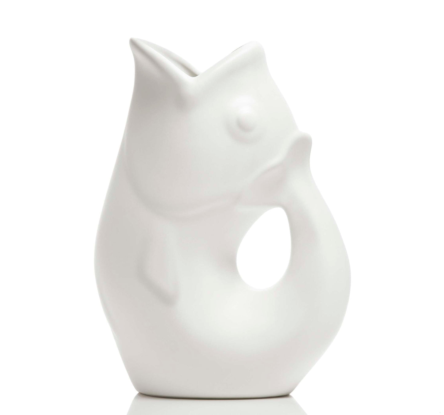 Gurgle Pot - Matte White  LARGE