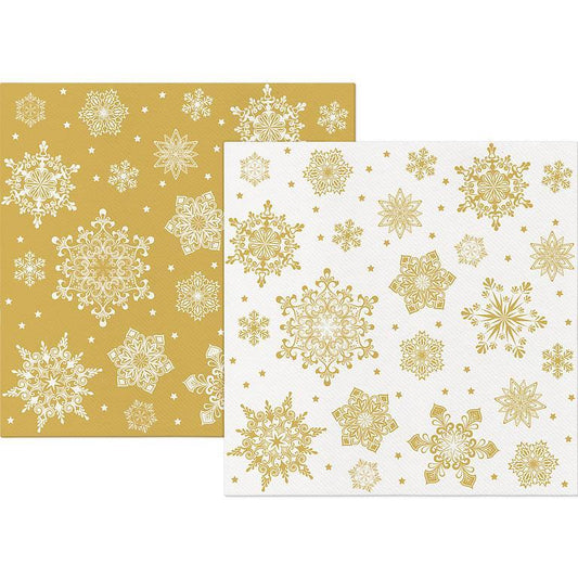 Napkin,  Snowflake, reversible - Dinner