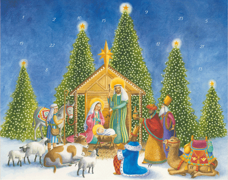 Advent Calendar;  Nativity 3D Pop Up