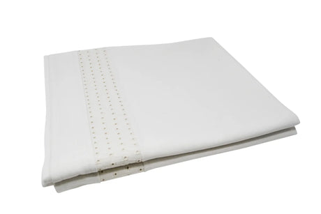 Tablecloth, Schiffli Trim White 54 x 74