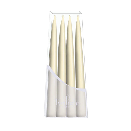 Candle, Taper Danish, 10" Off White