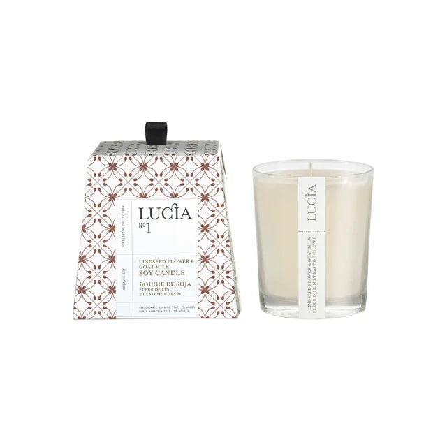 Lucia No. 1, Goat Milk & Linseed, 50 hr Candle