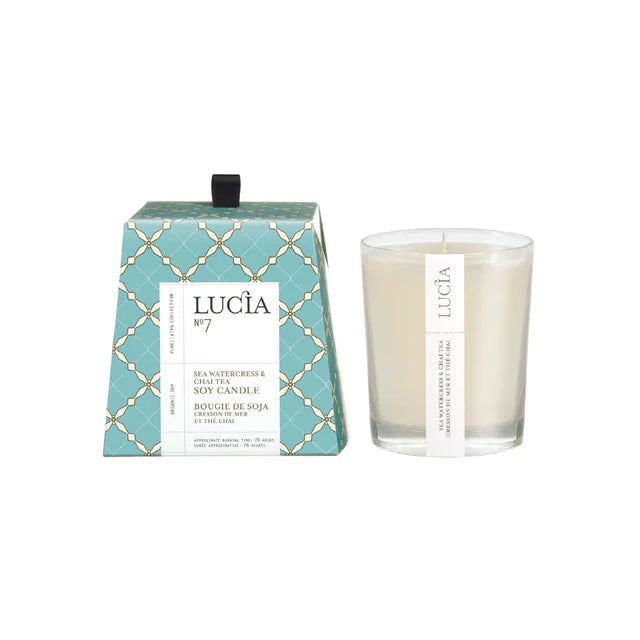 Lucia No. 7, Sea Watercress & Chai 50 hr Candle