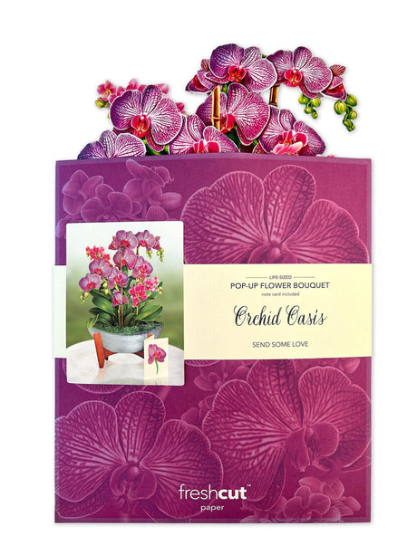 Card, All Occasion , Pop-Up Card, Orchid Oasis