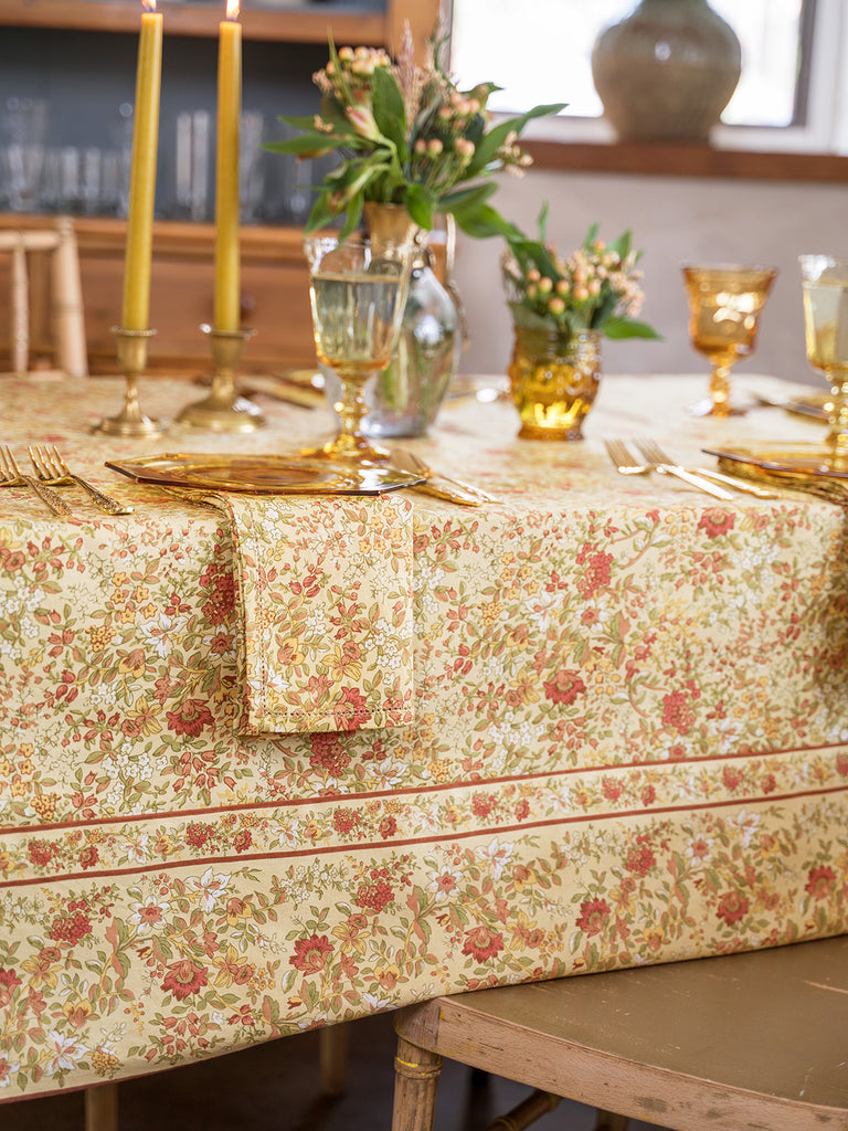 Tablecloth, April Cornell,Penelope Honey RECTANGLE Tablecloth 60x90"