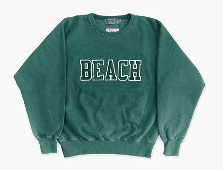 BEACH Sweatshirt  Pine Sand/Green