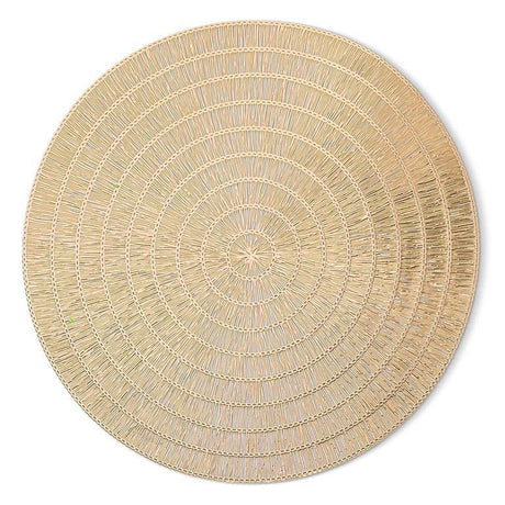 Round Placemat, Gold