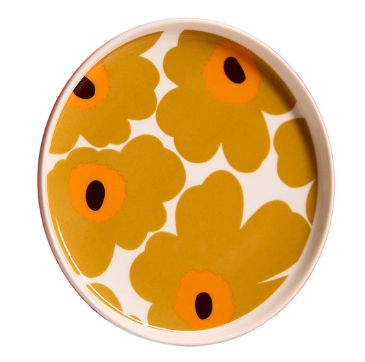 Marimekko Plate; Oiva Unikko Saffron