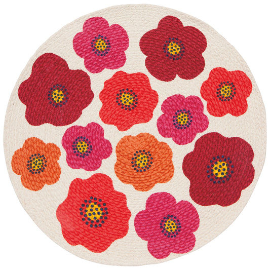 Placemat; Poppy, Round