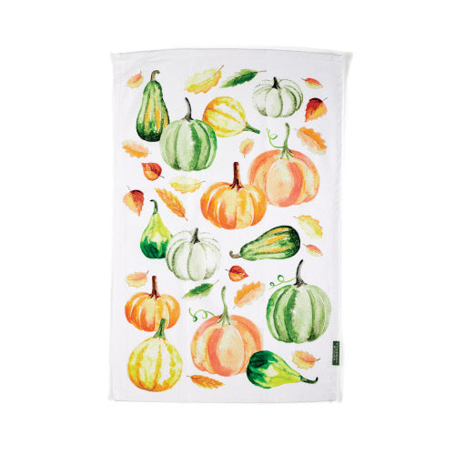 Tea Towel, MICHEL Design - Watercolour Pumpkin