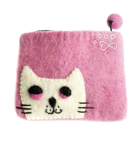 Coin Purse,  Pink Cat