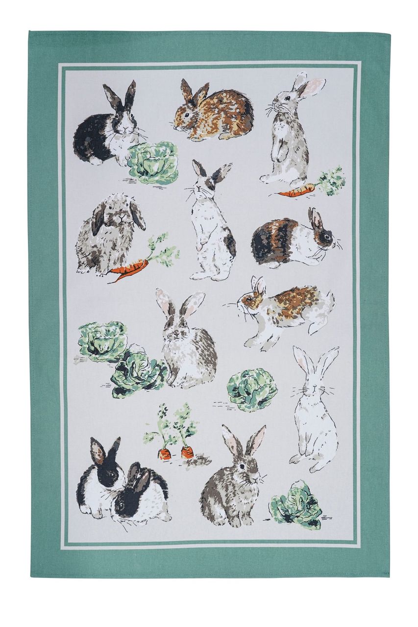 Tea Towel, Rabbit Patch by Ulster Weavers