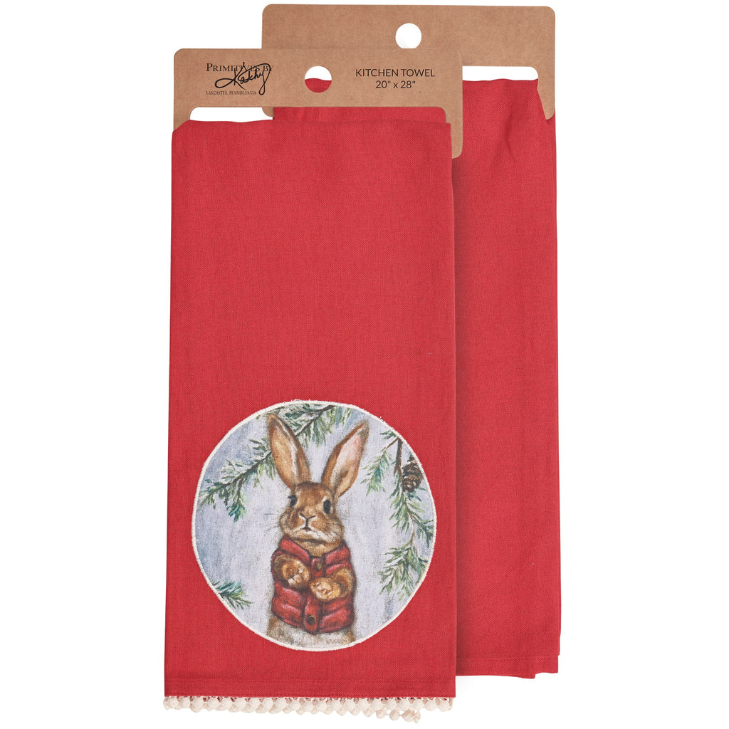 Tea Towel, Winter Bunny