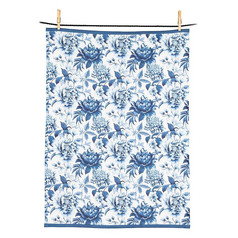 Tea Towel, Blue Chintz