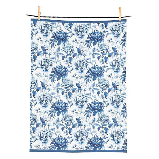 Tea Towel, Blue Chintz