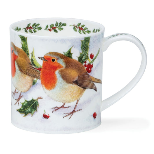 Dunoon Mug Orkney Festive Birds, Robin