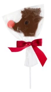 Saxon Milk Chocolate Rudolph Lollipop