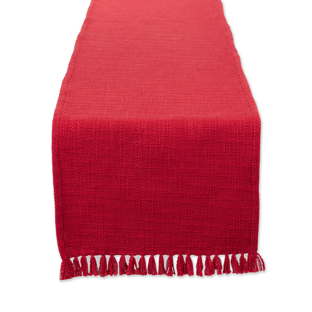 Table Runner, Red Slub