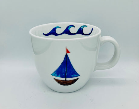 Jumbo Teacup - Sailboat