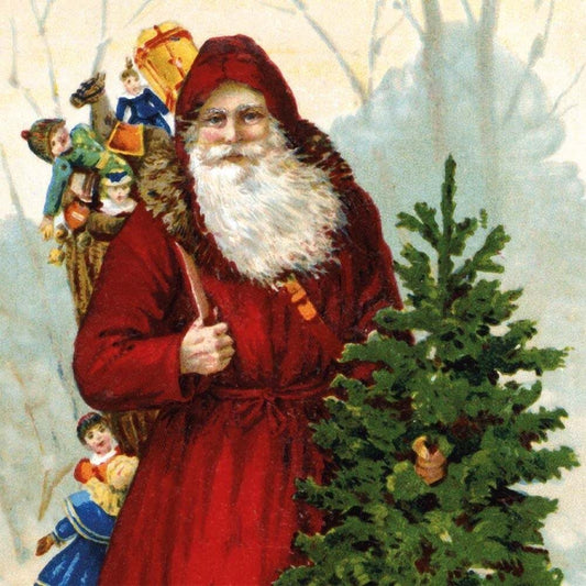 Card Boxed, Christmas; Father Christmas