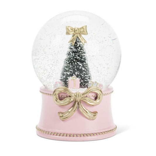 Ornament, Snowglobe,  Tree & Bow