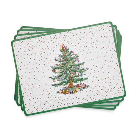 Spode Christmas Tree Polka Dots Placemats