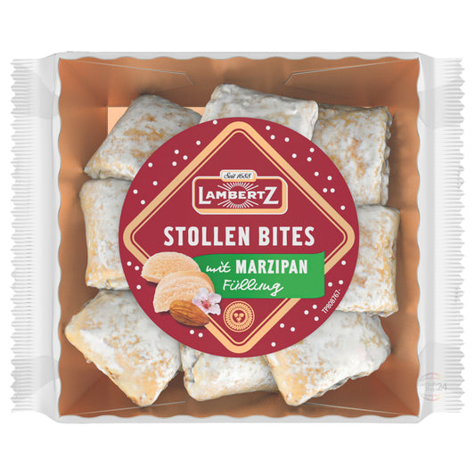 Stollen; LambertZ Stollen Bites with Marzipan Filling