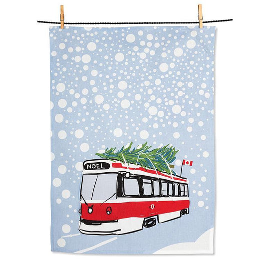 Tea Towel, Christmas Streetcar