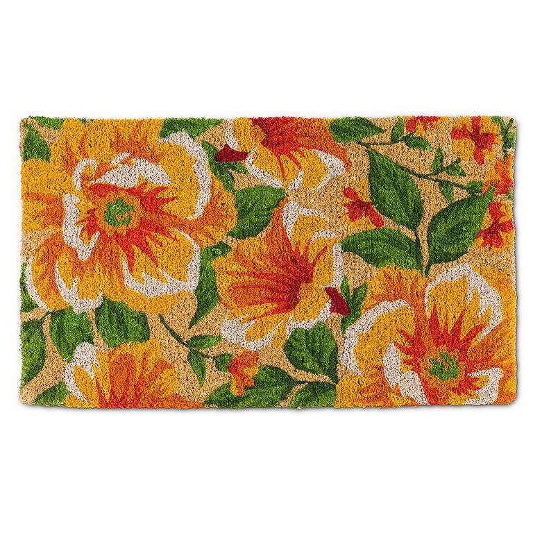 Coir Doormat  Sunshine Floral