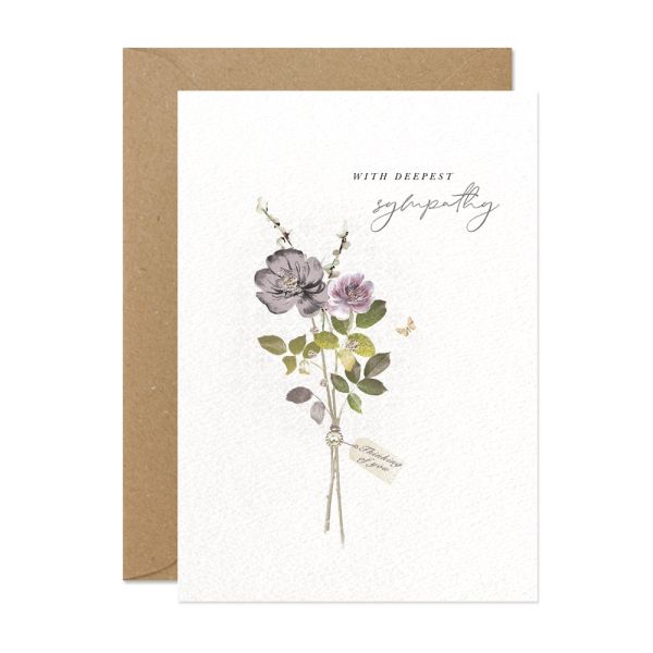 Card. Sympathy:  With Deepest Sympathy