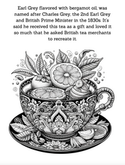 Colouring Book;  Steeped in Art, Elegant Tea Cup Designs to Colour